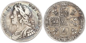 1 Шилінг Королівство Великобританія (1707-1801) Срібло Георг II (1683-1760)