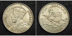 1 Шилінг Нова Зеландія Срібло Георг V (1865-1936)