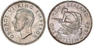 1 Шилінг Нова Зеландія Срібло Георг VI (1895-1952)