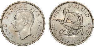 1 Шилінг Нова Зеландія Срібло Георг VI (1895-1952)
