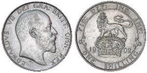 1 Шилінг Сполучене королівство Великобританії та Ірландії (1801-1922) Срібло Едвард VII (1841-1910)