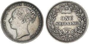 1 Шилінг Сполучене королівство Великобританії та Ірландії (1801-1922) Срібло Вікторія (1819 - 1901)