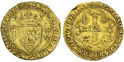 1 Ecu Kingdom of France (843-1791) Gold Charles VII of France (1403 - 1461)