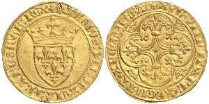 1 Экю Королевство Франция (843-1791) Золото Карл VI король Франции (1368-1422)