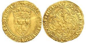 1 Экю Франкське королівство (843-1791) Золото Карл VI Божевільний (1368-1422)