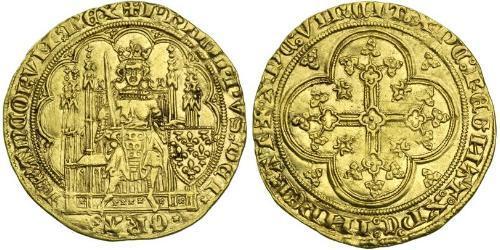 1 Экю Франкське королівство (843-1791) Золото Филип VI король Франції  (1293 - 1350)