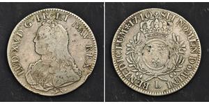 1 Экю Королевство Франция (843-1791) Серебро Людовик XVI (1754 - 1793)
