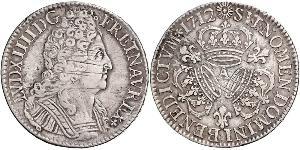 1 Экю Королевство Франция (843-1791) Серебро Людовик XIV (1638-1715)
