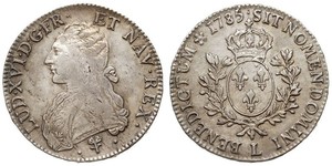 1 Экю Королевство Франция (843-1791) Серебро Людовик XVI (1754 - 1793)