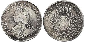 1 Экю Королевство Франция (843-1791) Серебро Людовик XV (1710-1774)