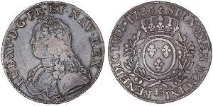 1 Экю Королевство Франция (843-1791) Серебро Людовик XV (1710-1774)