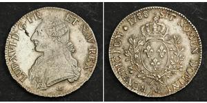 1 Экю Королевство Франция (843-1791) Серебро Людовик XVI (1754 - 1793)