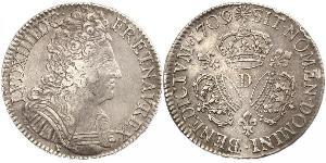 1 Экю Королевство Франция (843-1791) Серебро Людовик XIV (1638-1715)