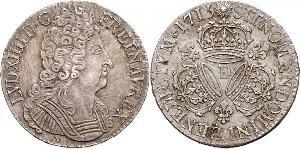 1 Экю Королевство Франция (843-1791) Серебро Людовик XIV (1638-1715)