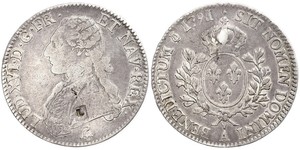 1 Экю Королевство Франция (843-1791) Серебро Людовик XVI (1754 - 1793)