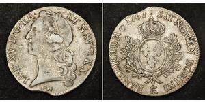 1 Экю Франкське королівство (843-1791) Срібло Людовик XV(1710-1774)