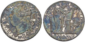 1 Экю Франкське королівство (843-1791) Срібло Людовик XVI (1754 - 1793)