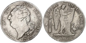1 Экю Франкське королівство (843-1791) Срібло Людовик XVI (1754 - 1793)