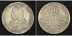 1 Экю Франкське королівство (843-1791) Срібло Людовик XV(1710-1774)