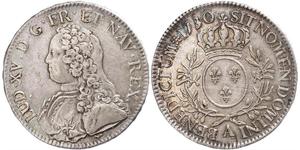 1 Экю Франкське королівство (843-1791) Срібло Людовик XV(1710-1774)