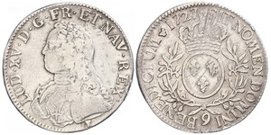 1 Экю Франкське королівство (843-1791) Срібло Людовик XV(1710-1774)