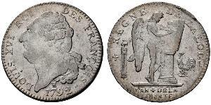 1 Экю Франкське королівство (843-1791) Срібло Людовик XVI (1754 - 1793)
