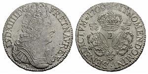 1 Экю Франкське королівство (843-1791) Срібло Людовик XIV (1638-1715)