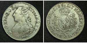 1 Экю Франкське королівство (843-1791) Срібло Людовик XVI (1754 - 1793)