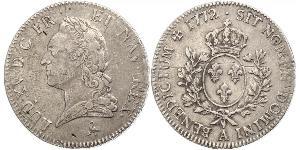 1 Экю Франкське королівство (843-1791) Срібло Людовик XV(1710-1774)