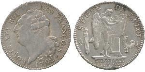 1 Экю Франкське королівство (843-1791) Срібло Людовик XVI (1754 - 1793)
