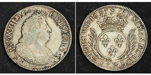 1 Экю Франкське королівство (843-1791) Срібло Людовик XIV (1638-1715)