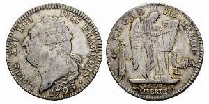1 Экю Франкське королівство (843-1791) Срібло Людовик XVI (1754 - 1793)