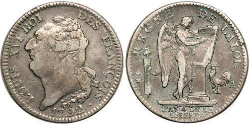 1 Экю Франкське королівство (843-1791) Срібло Людовик XVI (1754 - 1793)