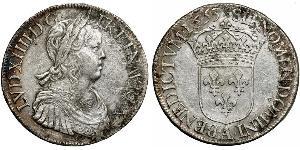 1 Экю Франція Срібло Людовик XIV (1638-1715)