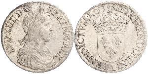 1 Экю Франція Срібло Людовик XIV (1638-1715)