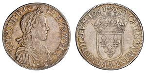 1 Экю Франція Срібло Людовик XIV (1638-1715)