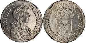 1 Экю Франція Срібло Людовик XIV (1638-1715)