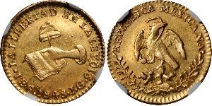 1 Эскудо Second Federal Republic of Mexico (1846 - 1863) Золото 
