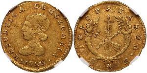 1 Эскудо Великая Колумбия (1819 - 1831) Золото 