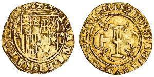 1 Эскудо Габсбургская Испания (1506 - 1700) Золото 