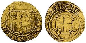 1 Эскудо Габсбургская Испания (1506 - 1700) Золото 