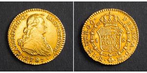 1 Эскудо Испанская империя (1700 - 1808) Золото Карл IV король Испании (1748-1819)