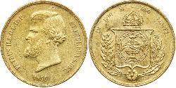 20000 Reis Empire of Brazil (1822-1889) Gold Peter II. (Brasilien) (1825 - 1891)