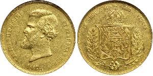 20000 Reis Empire of Brazil (1822-1889) Gold Peter II. (Brasilien) (1825 - 1891)