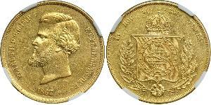20000 Reis Empire of Brazil (1822-1889) Gold Peter II. (Brasilien) (1825 - 1891)