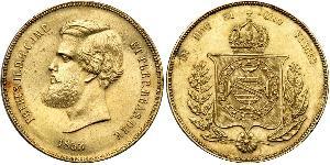 20000 Reis Empire of Brazil (1822-1889) Gold Peter II. (Brasilien) (1825 - 1891)
