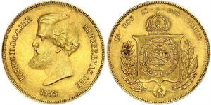 20000 Reis Empire of Brazil (1822-1889) Gold Peter II. (Brasilien) (1825 - 1891)