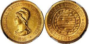 20000 Reis First Brazilian Republic (1889 - 1930) Oro 