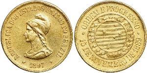 20000 Reis First Brazilian Republic (1889 - 1930) Oro 