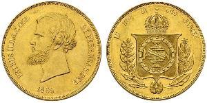 20000 Reis Imperio del Brasil (1822-1889) Oro Pedro II de Brasil (1825 - 1891)